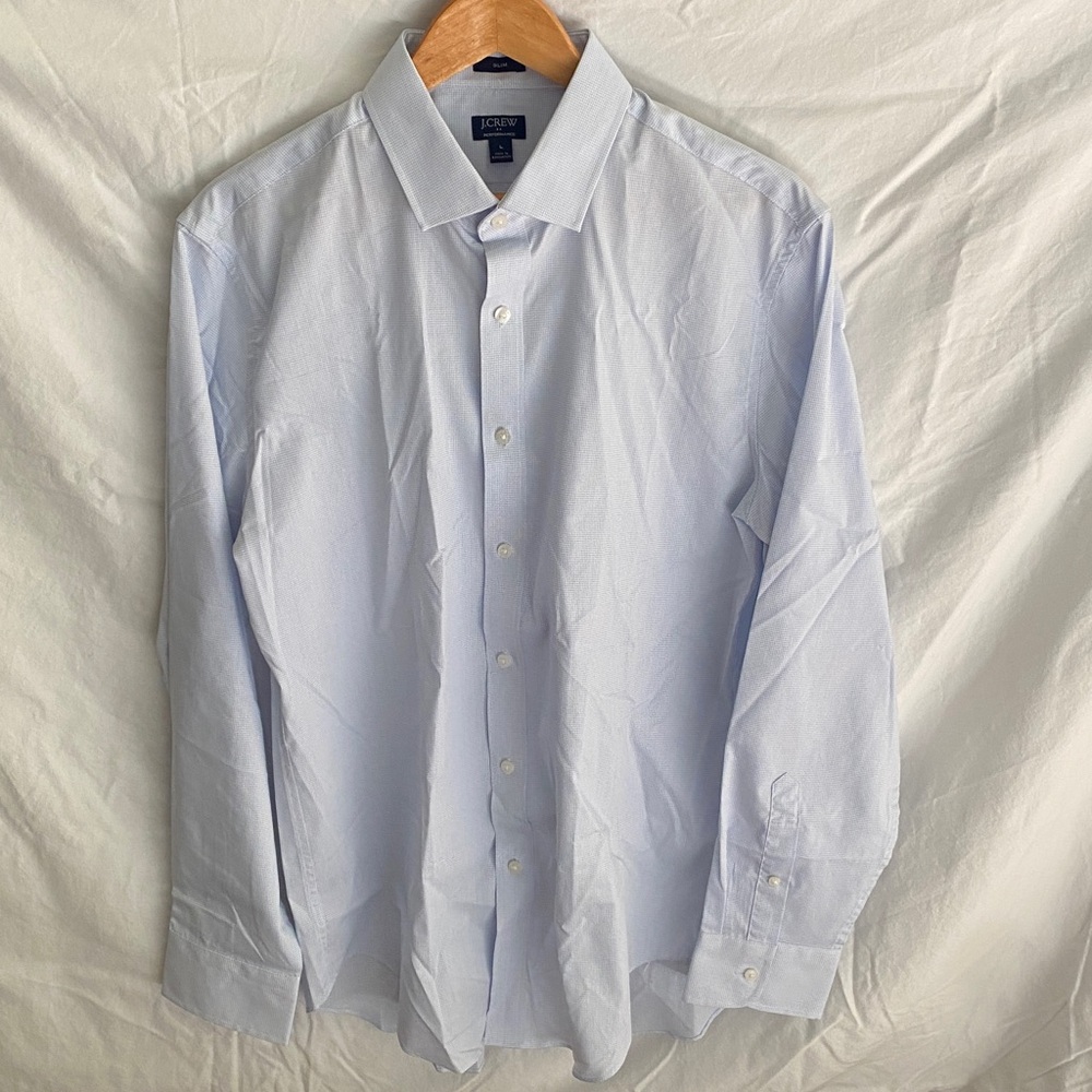 J. Crew Performance White Checkered Shirt